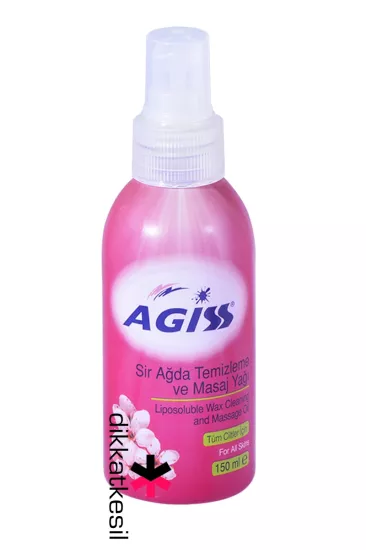 Agiss Sir Ağda Sonrası Temizleme ve Masaj Bakım Yağı Sprey (Tüm Ciltler İçin) 150 ml