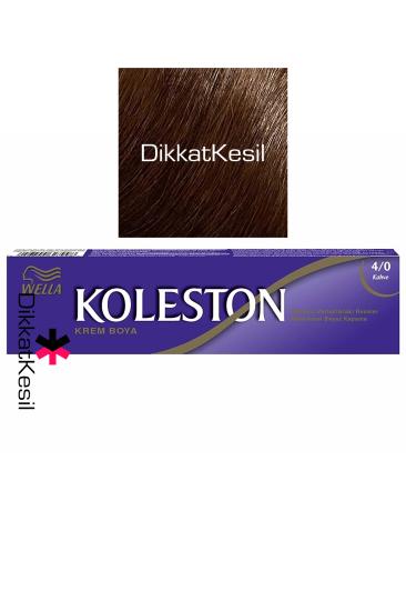 Koleston 4.0 Kahve Renk Krem Saç Boyası Tüp 50 ml, (Wella Koleston 4/0 Numara)