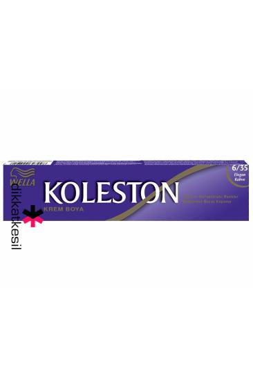 Koleston 6.35 Elegan Kahve Renk Krem Saç Boyası Tüp 50 ml, (Koleston 6.35 Numara)