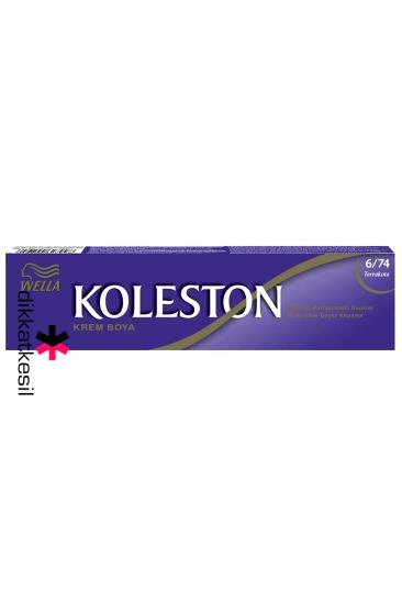 Koleston 6.74 Terrakota Renk Krem Saç Boyası Tüp 50 ml, (Wella Koleston 6/74 Numara)