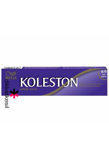 Koleston 8.0 Açık Kumral Renk Krem Saç Boyası Tüp 50 ml, (Wella Koleston 8/0 Numara)