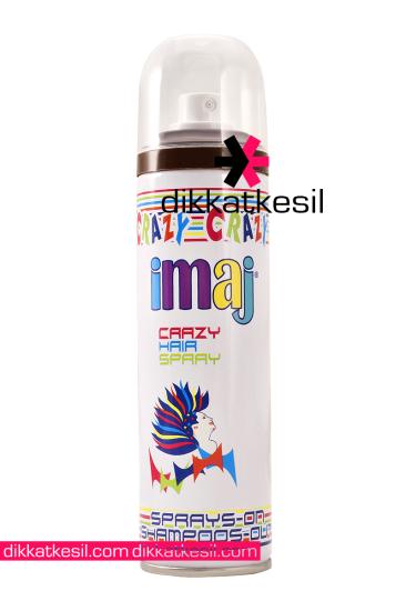 İmaj Kahverengi Renkli Saç Spreyi, Kahverengi Geçici Saç Boyası 100 ml