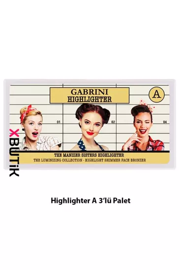 Gabrini Highlighter 3 Lü, Aydınlatıcı Paleti A Highlighter Çeşitleri - Toptan Olunca
