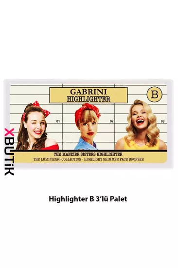 Gabrini Highlighter 3 Lü, Aydınlatıcı Paleti B Highlighter Çeşitleri - Toptan Olunca