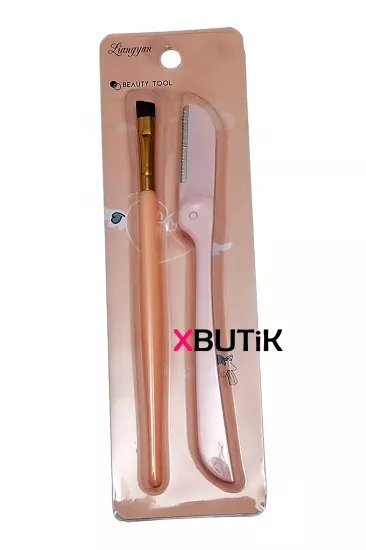 Kaş Jileti, Kadın Usturası ve Açılı Fırça, (Kaş Seti) Pembe