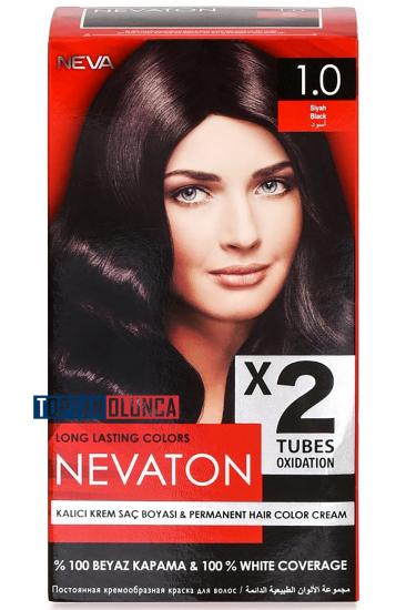 Nevaton 1 Siyah Renk Kalıcı Krem Saç Boyası, Saç Boyaları - Toptan Olunca