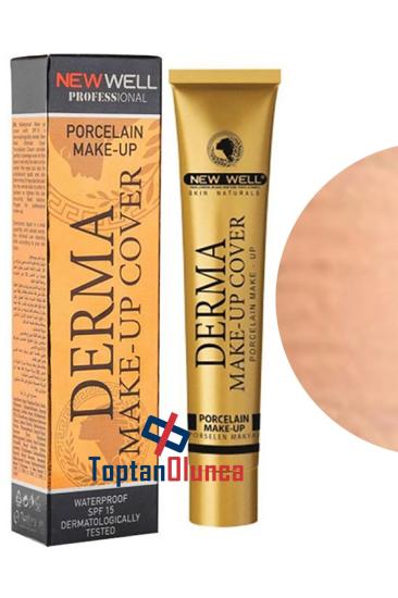 New Well Derma Makeup Cover Yoğun Kapatıcı Porselen Fondöten Copper Rengi No 04 Fondöten Markaları - Toptan Olunca