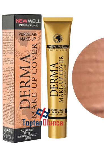 New Well Derma Makeup Cover Yoğun Kapatıcı Porselen Fondöten Nickel Rengi No 06 New Well Fondöten Çeşitleri - Toptan Olunca